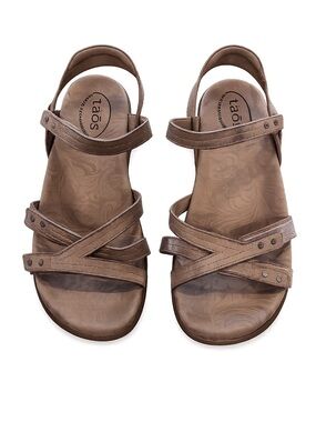 Taos Happy Strappy Leather Comfort Sandals – Women’s US Size 8